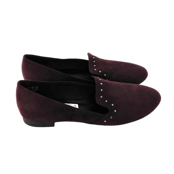 Brash Dilly Loafer Flat Shoes Black Violet Studs Womens Size 8.5 New with Box - Picture 6 of 10